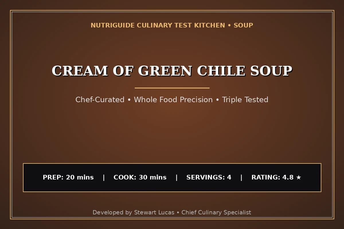 Cream Of Green Chile Soup