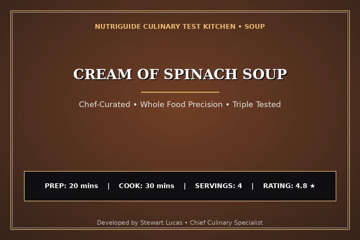 Cream Of Spinach Soup