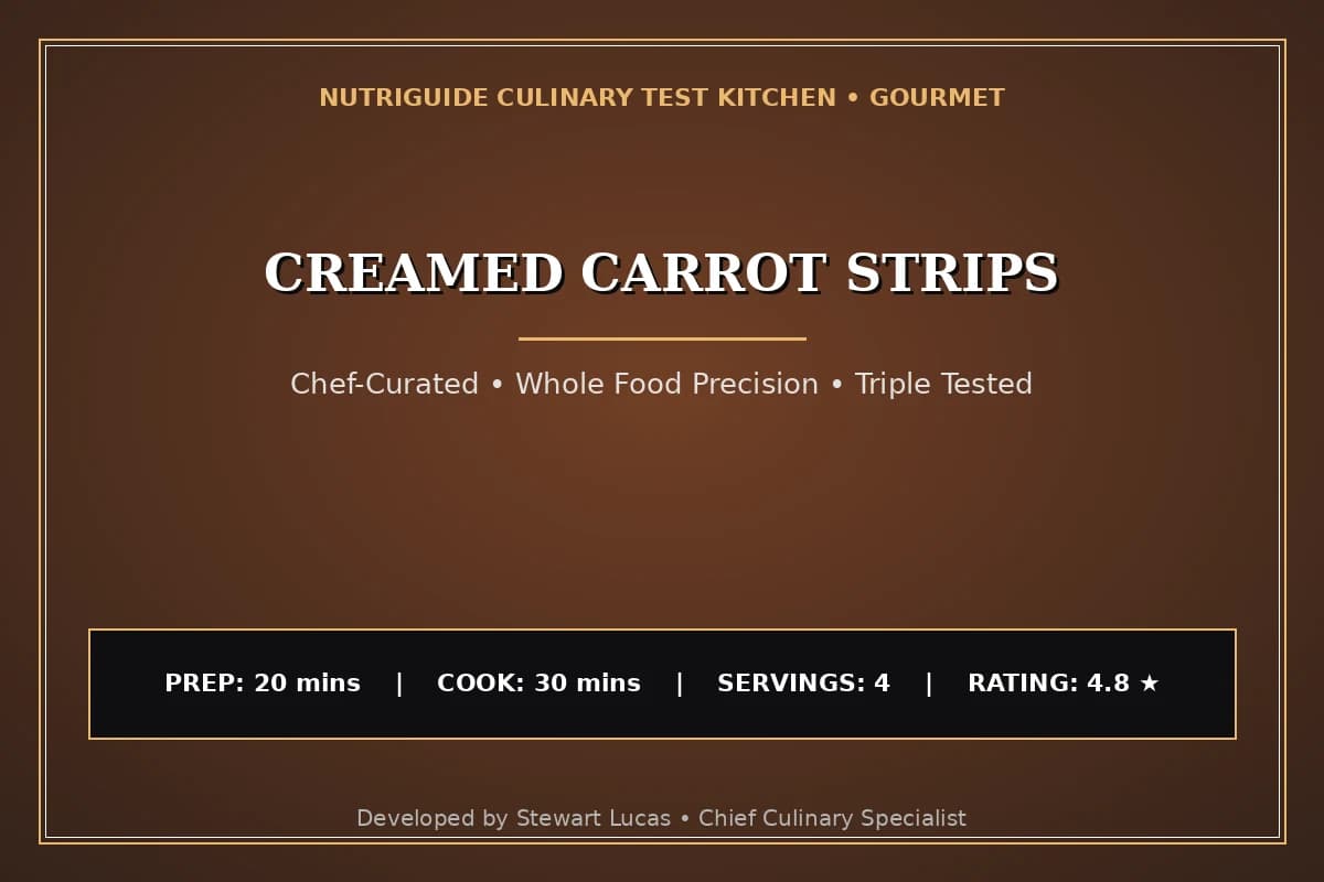 Creamed Carrot Strips