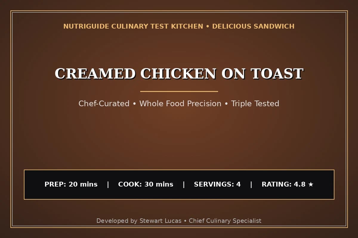 Creamed Chicken On Toast