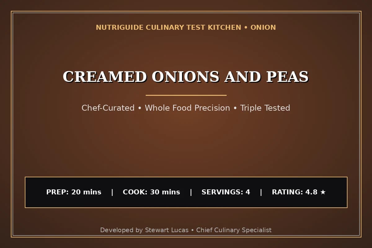 Creamed Onions And Peas