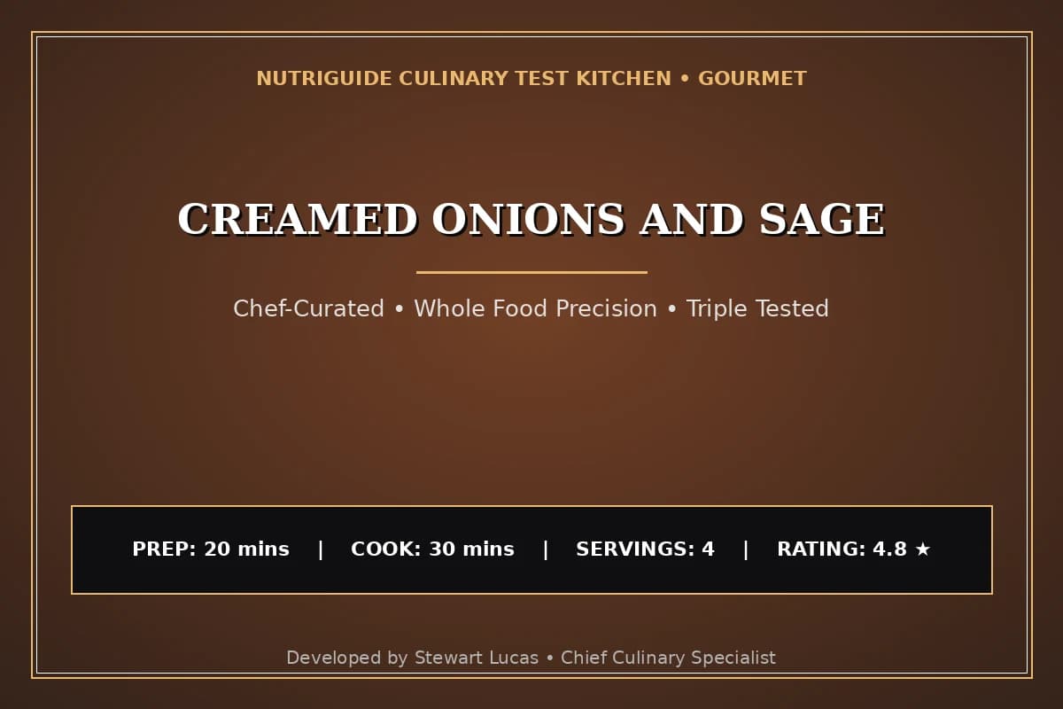 Creamed Onions And Sage