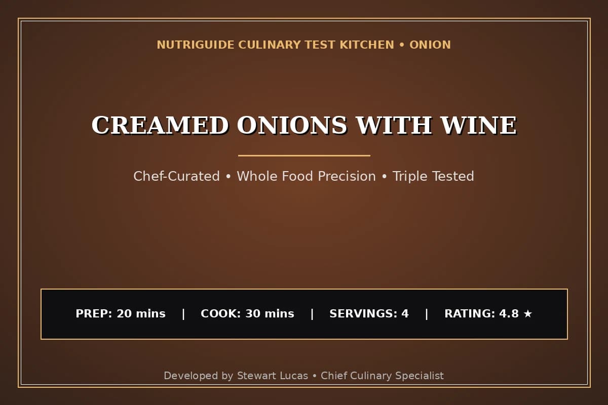 Creamed Onions With Wine