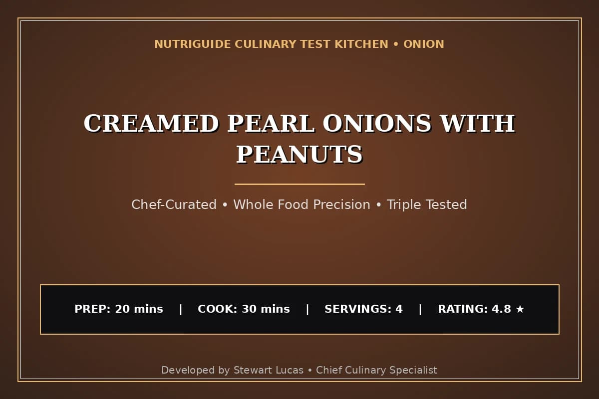 Creamed Pearl Onions With Peanuts