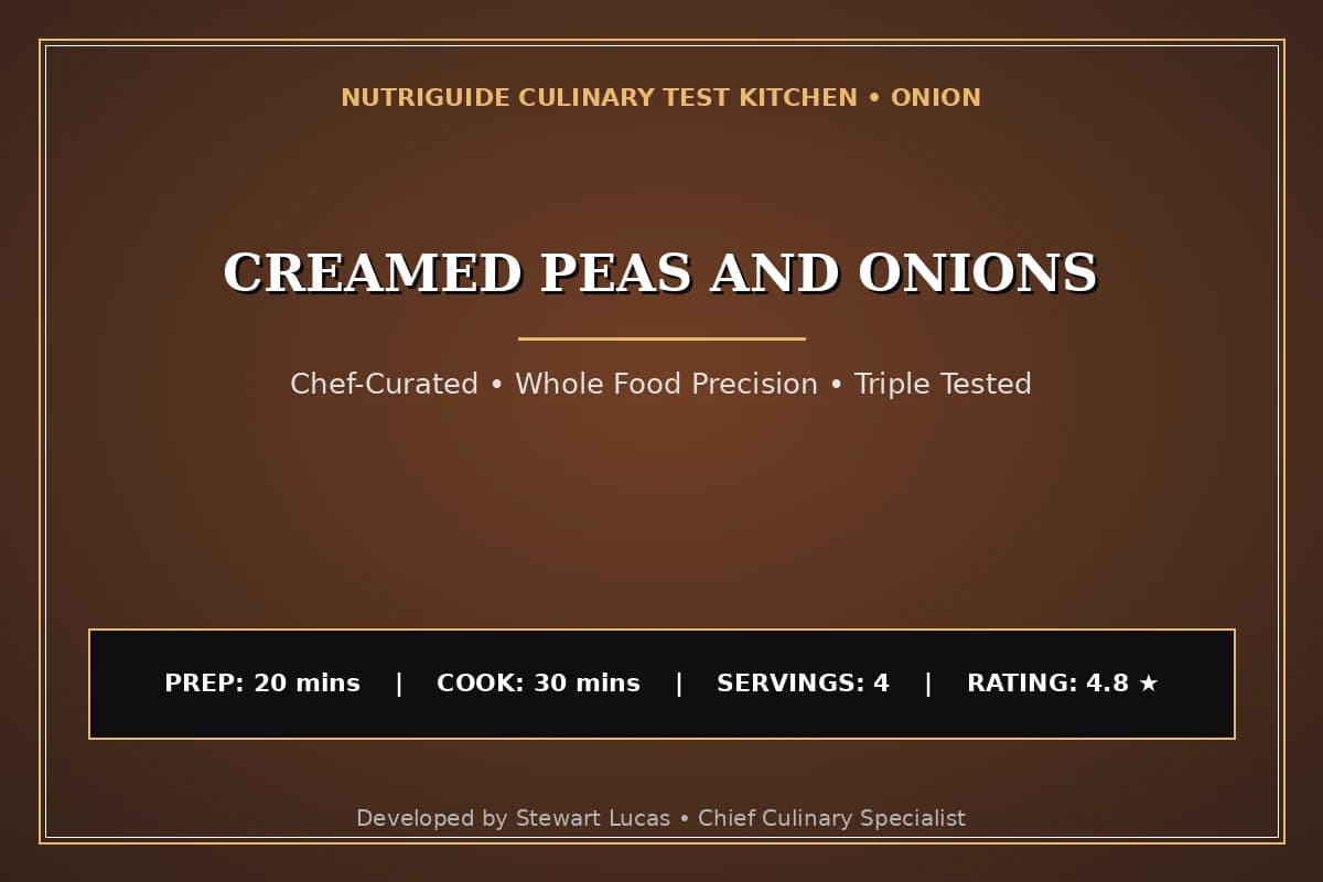 Creamed Peas And Onions