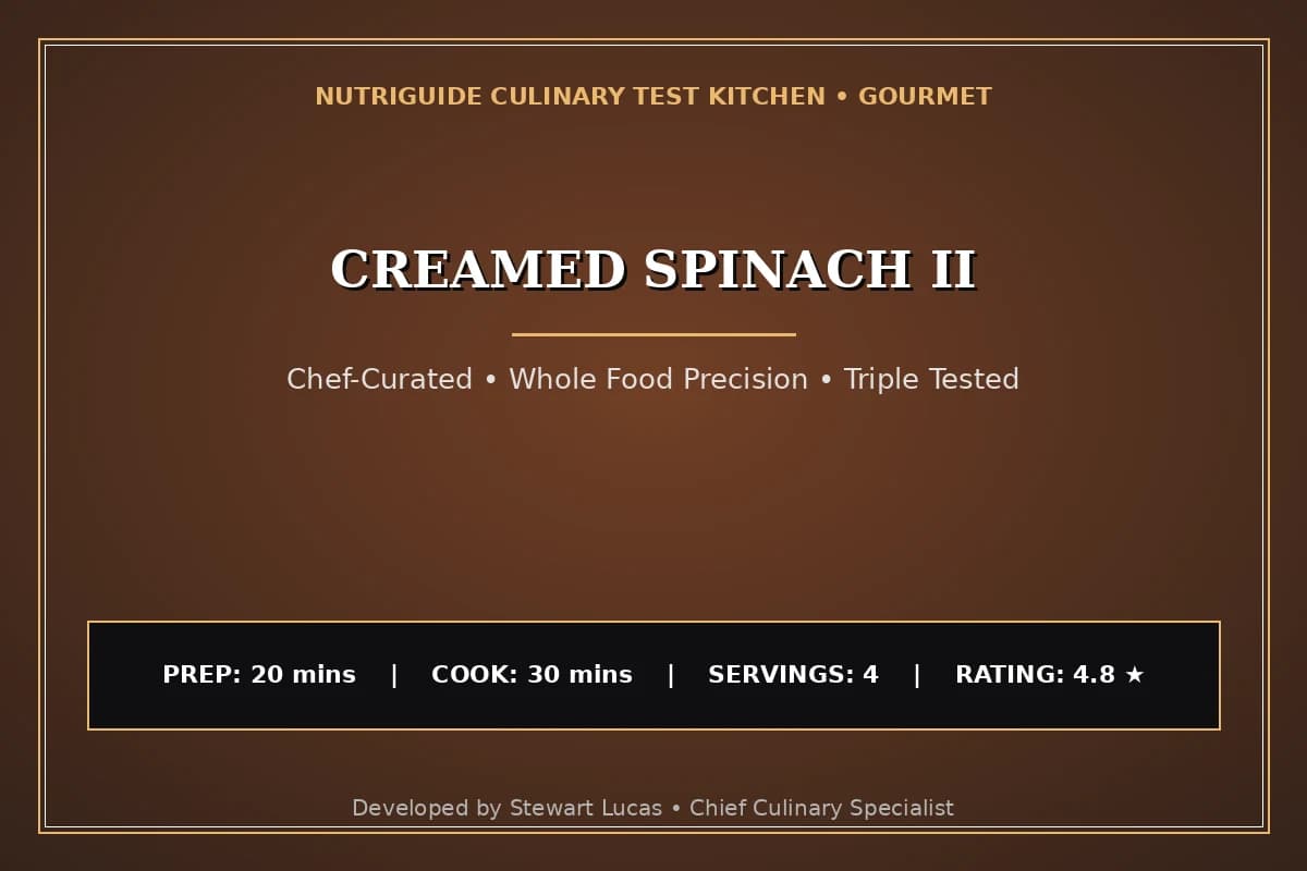 Creamed Spinach Ii