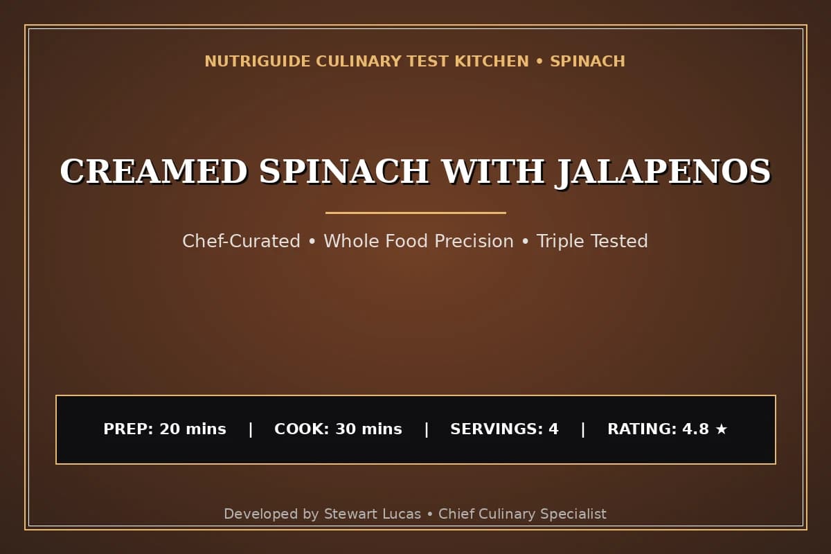 Creamed Spinach With Jalapenos