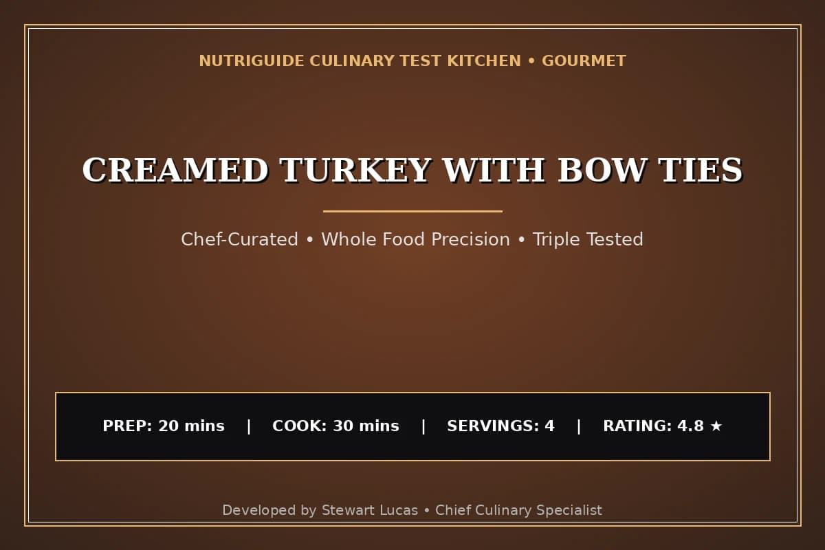 Creamed Turkey With Bow Ties