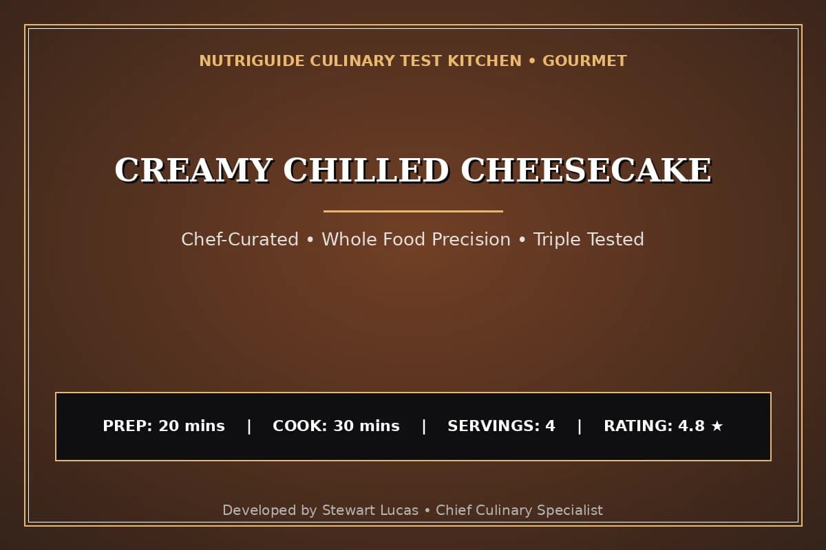 Creamy Chilled Cheesecake