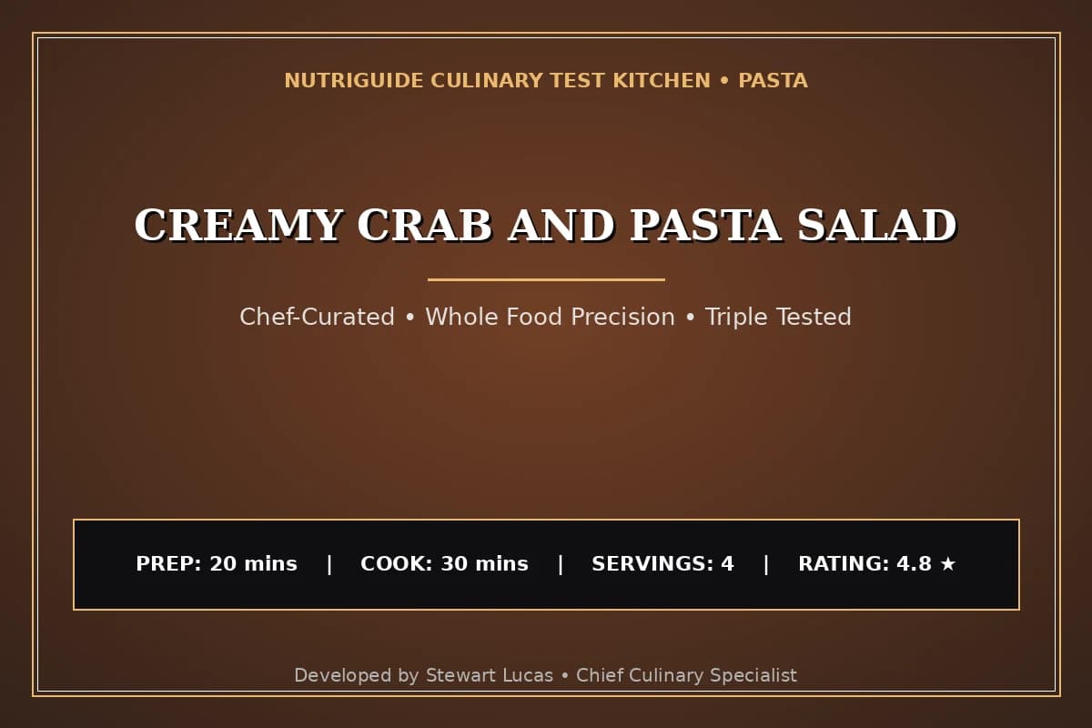 Creamy Crab And Pasta Salad