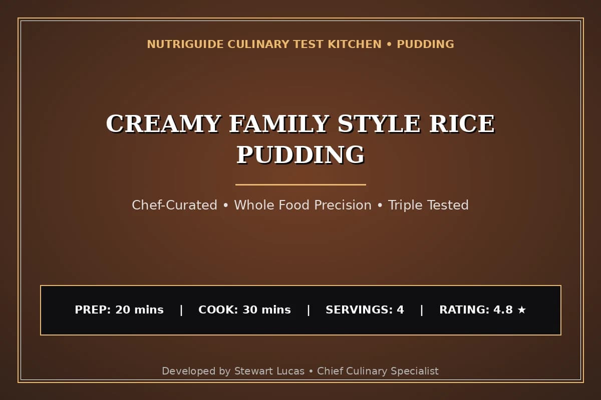 Creamy Family Style Rice Pudding