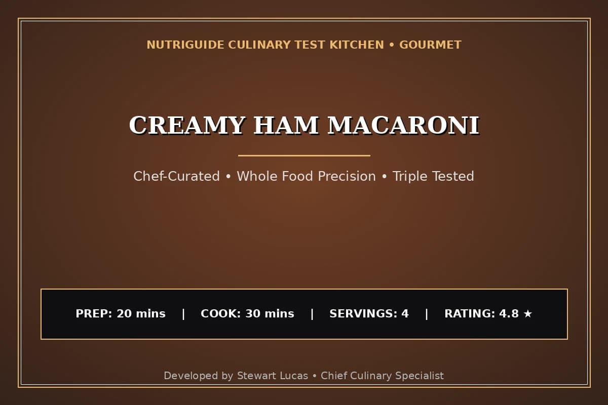 Creamy Ham Macaroni