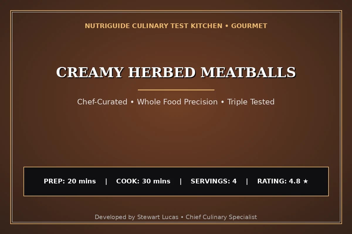 Creamy Herbed Meatballs