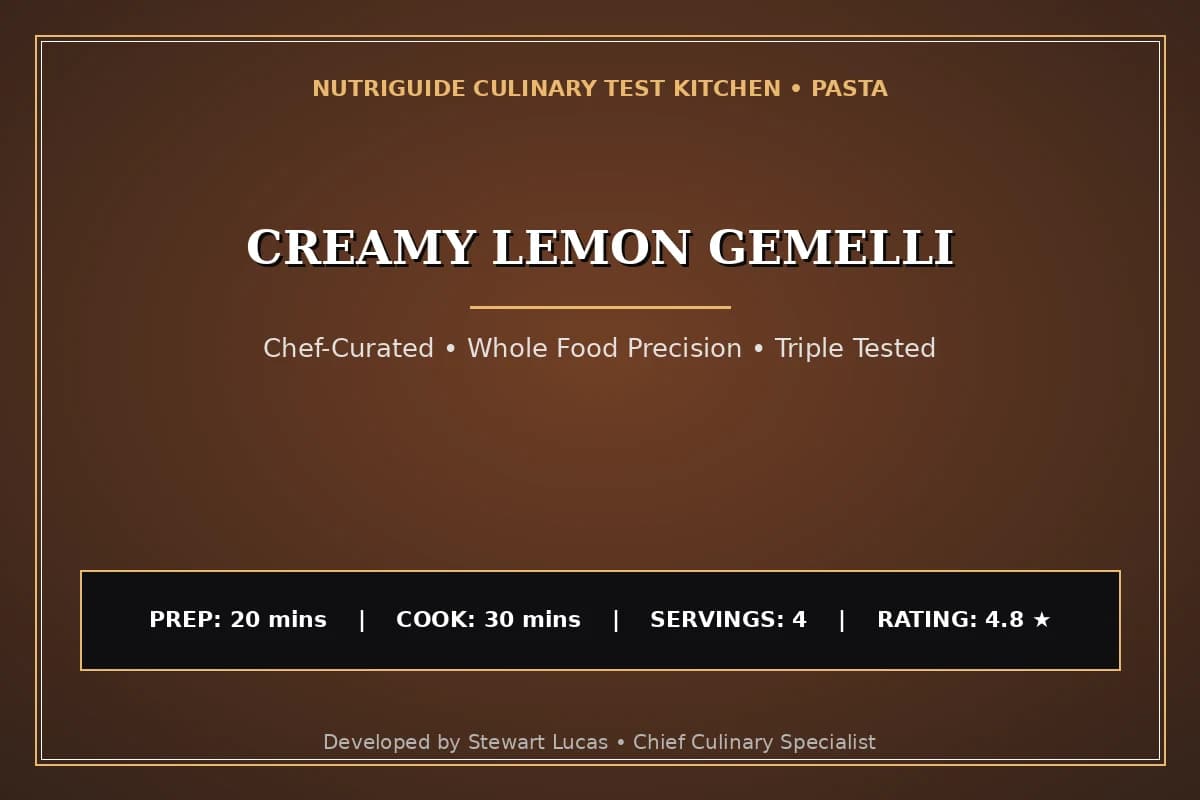 Creamy Lemon Gemelli