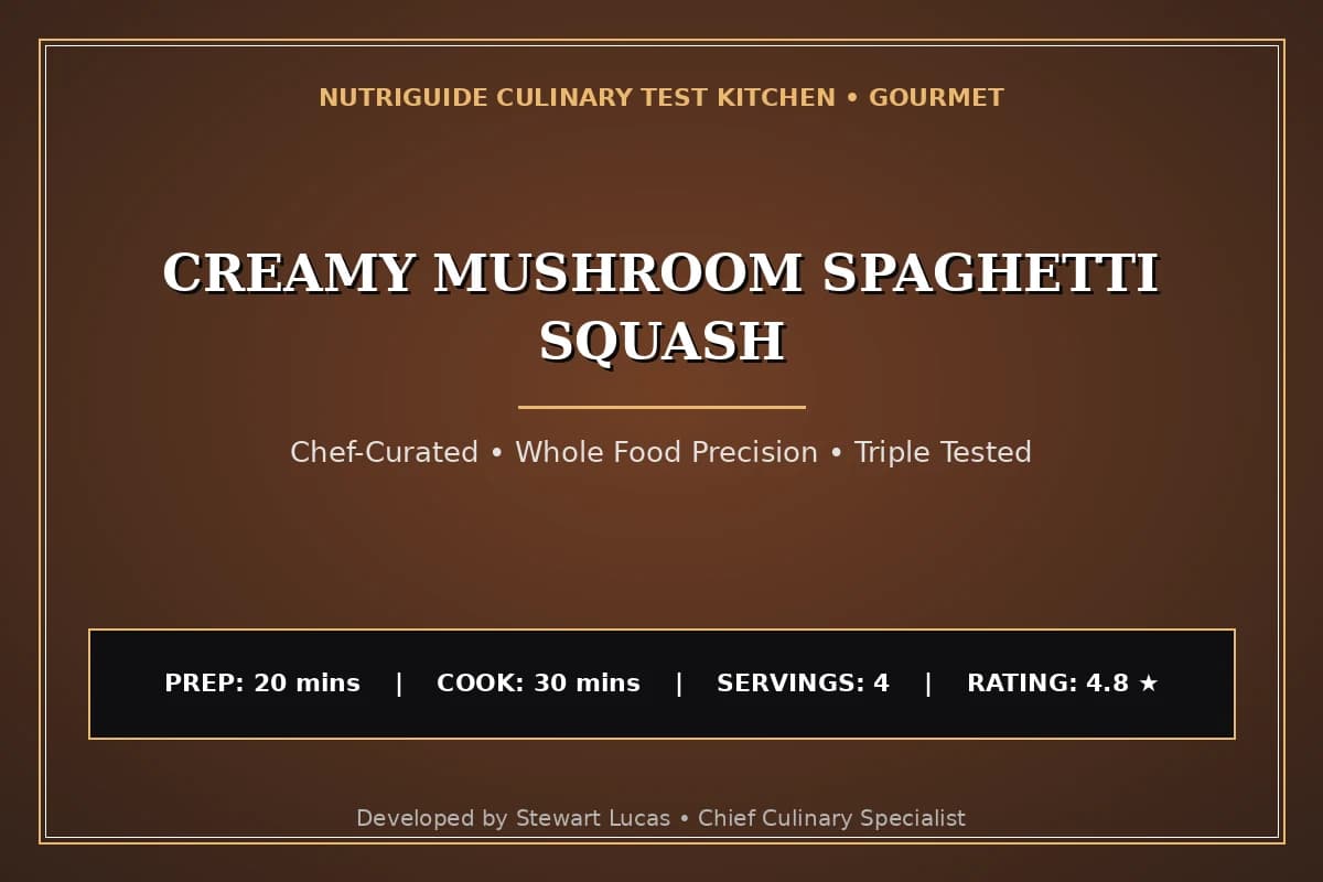 Creamy Mushroom Spaghetti Squash