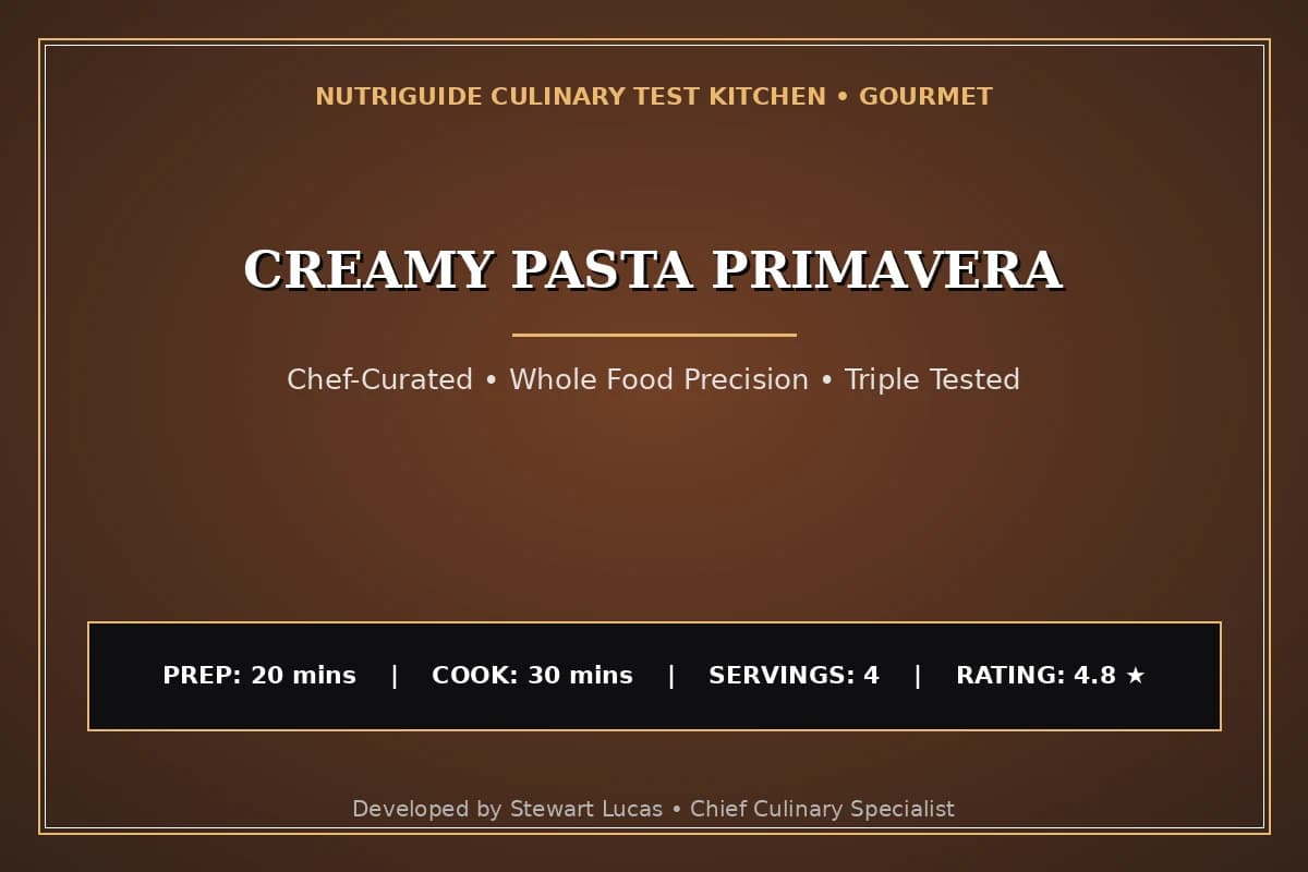 Creamy Pasta Primavera
