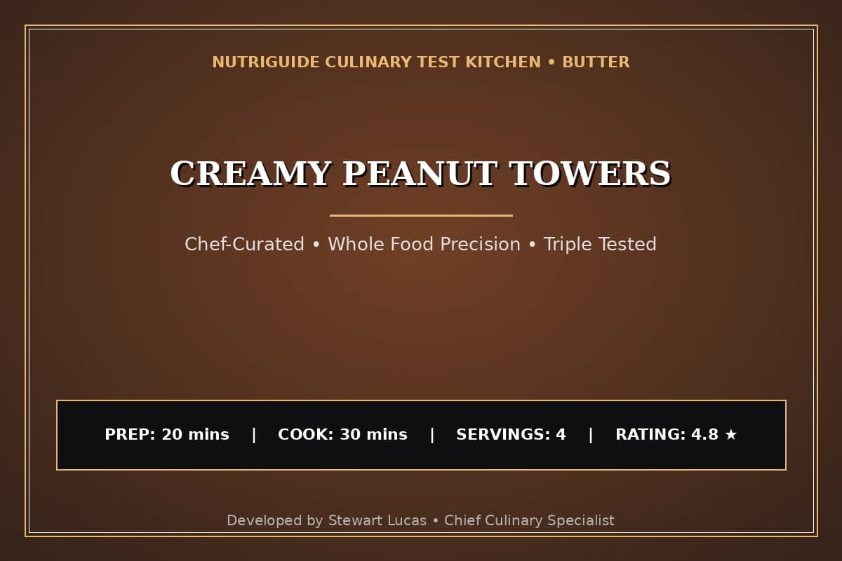 Creamy Peanut Towers