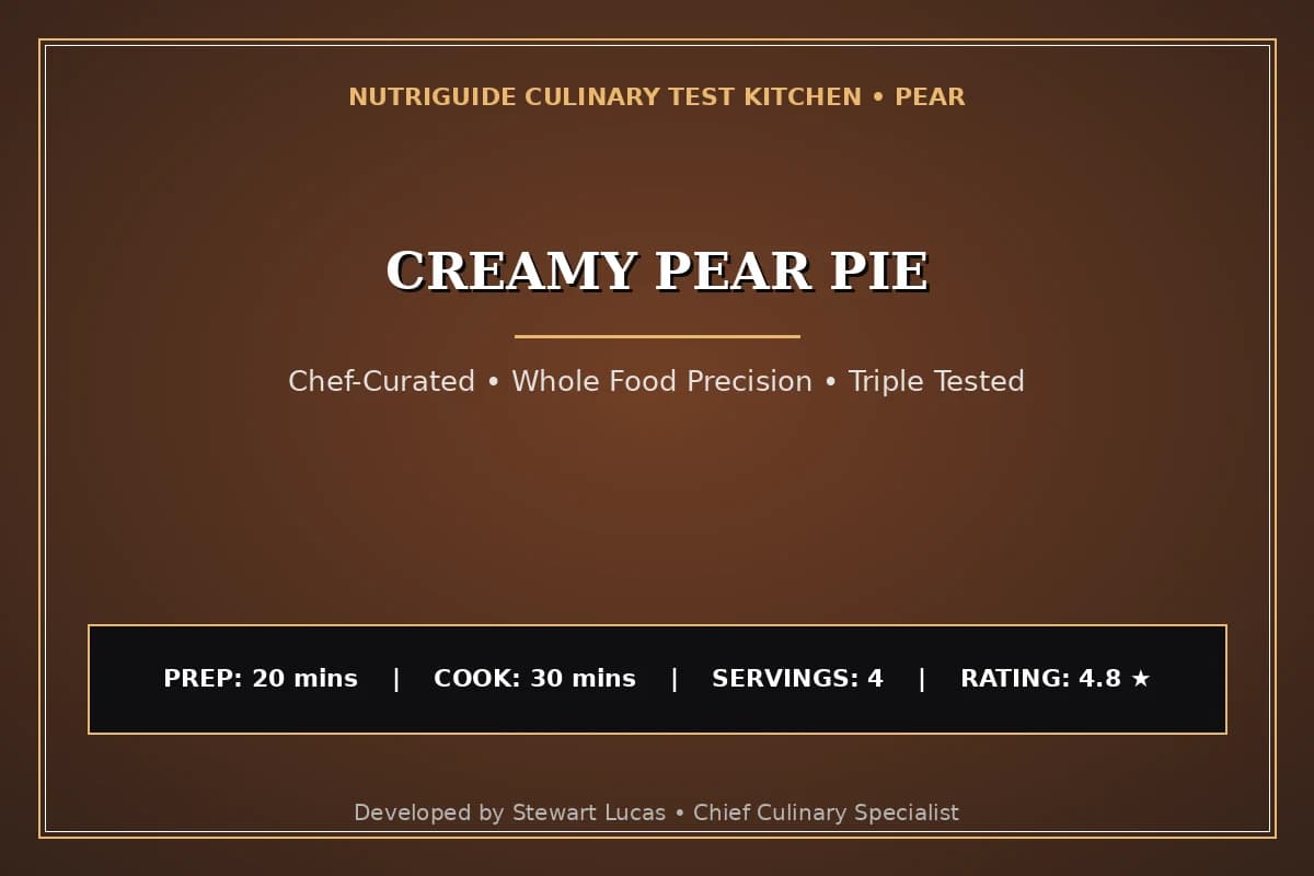 Creamy Pear Pie