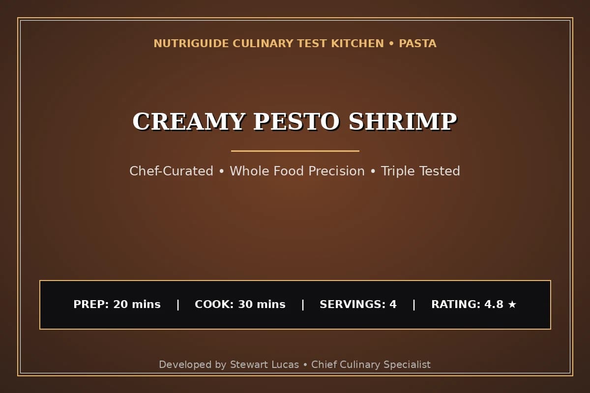 Creamy Pesto Shrimp