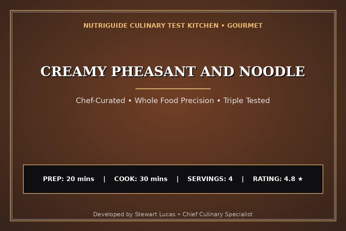 Creamy Pheasant And Noodle