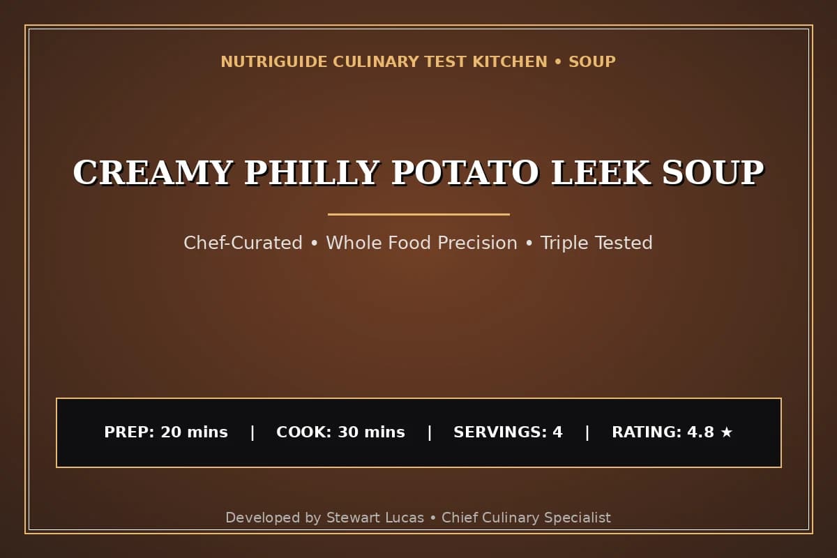 Creamy Philly Potato Leek Soup