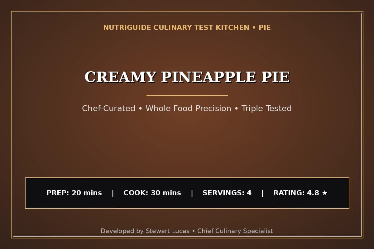 Creamy Pineapple Pie