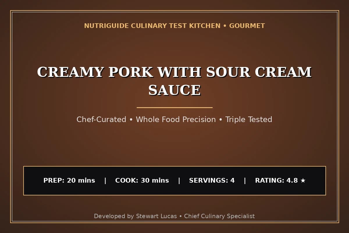 Creamy Pork With Sour Cream Sauce