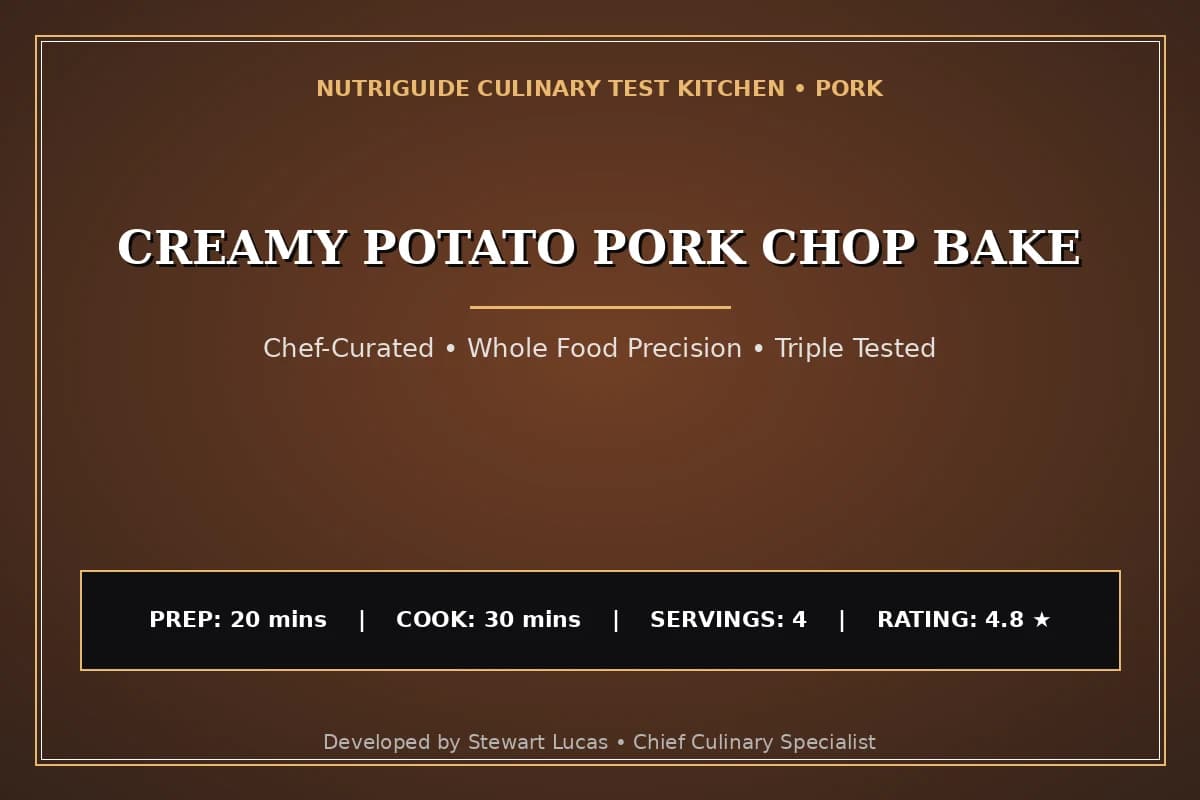 Creamy Potato Pork Chop Bake
