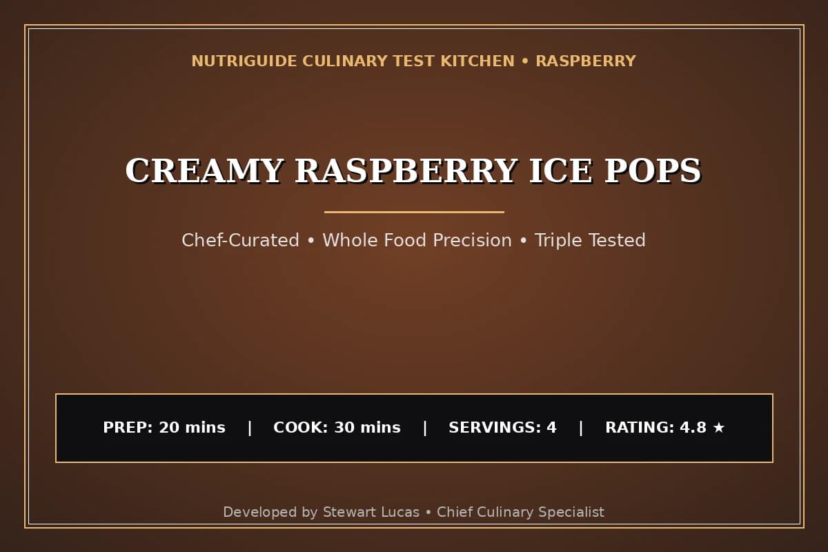 Creamy Raspberry Ice Pops