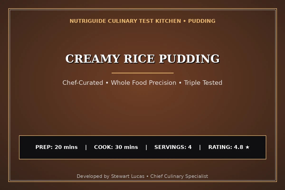 Creamy Rice Pudding