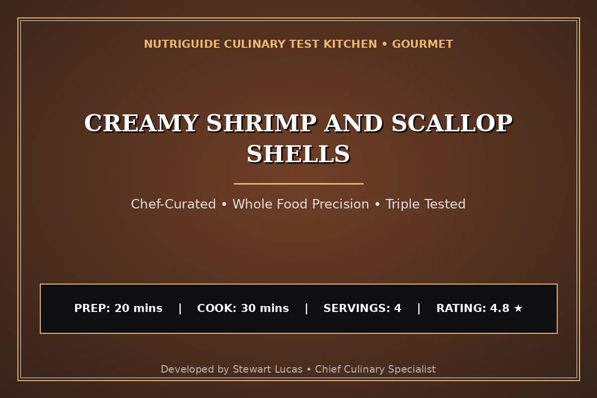 Creamy Shrimp And Scallop Shells