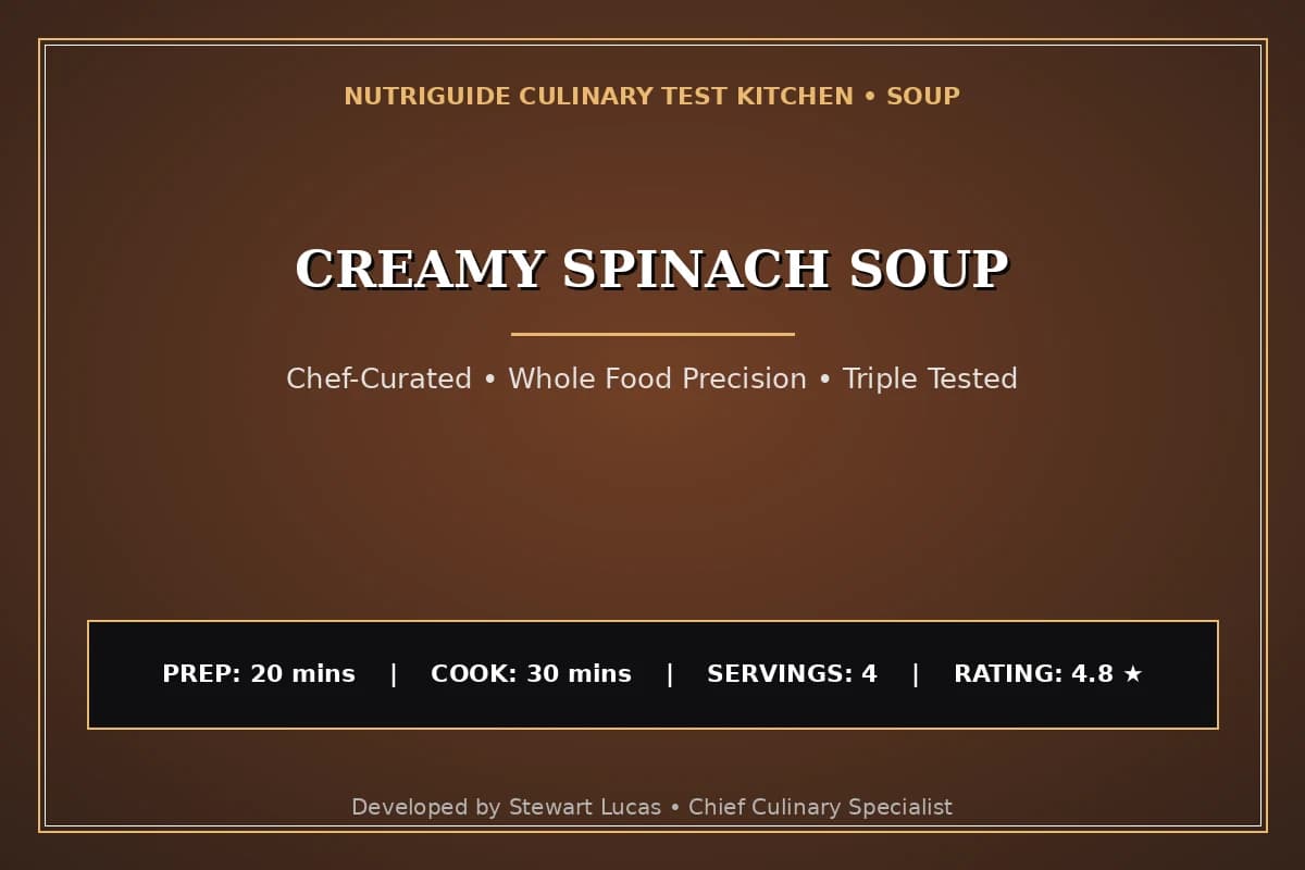 Creamy Spinach Soup