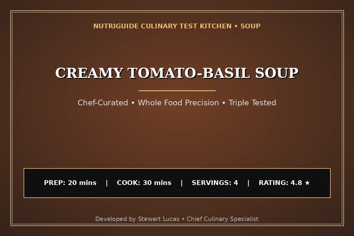 Creamy Tomato-Basil Soup