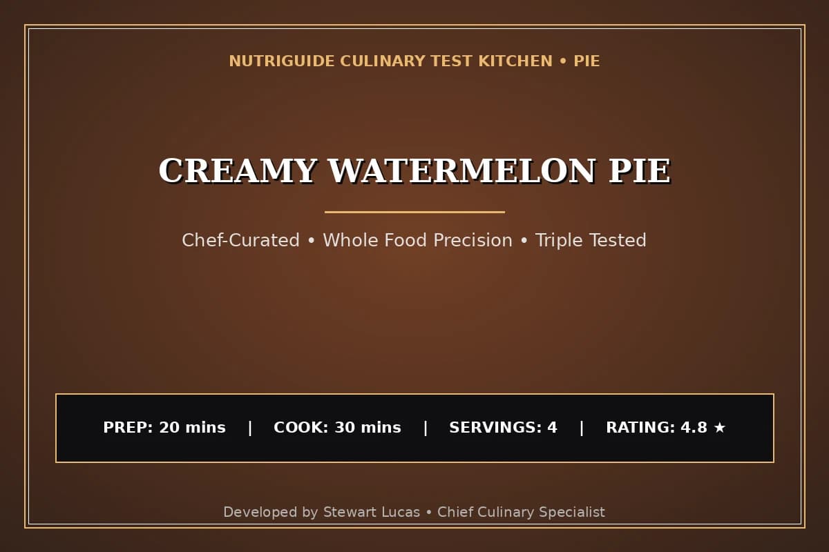 Creamy Watermelon Pie