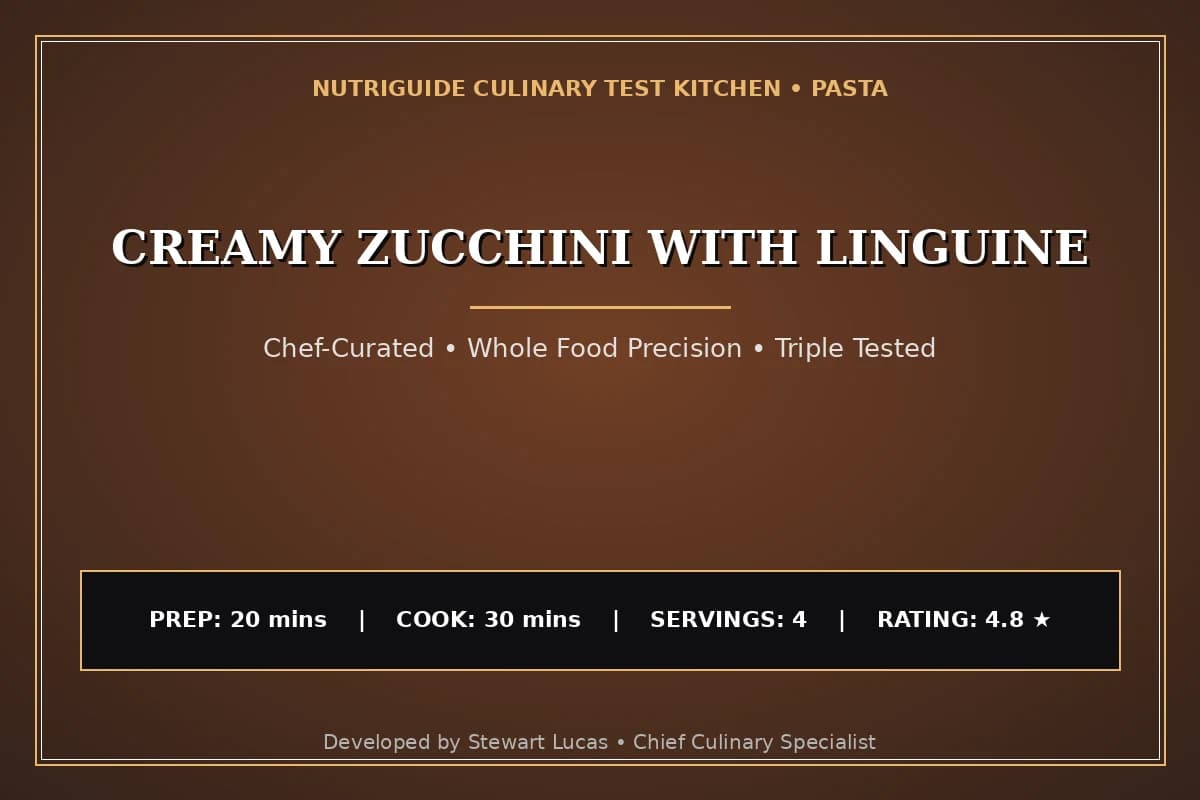 Creamy Zucchini With Linguine