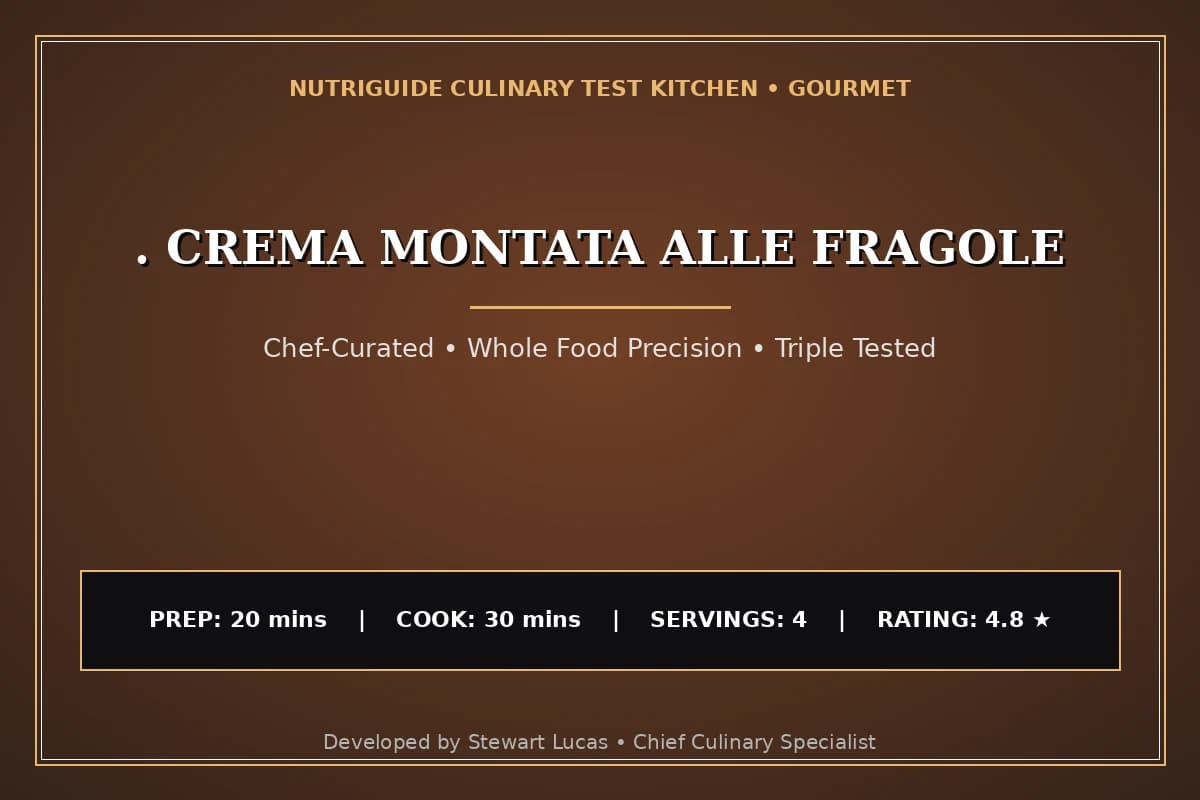 . Crema Montata Alle Fragole