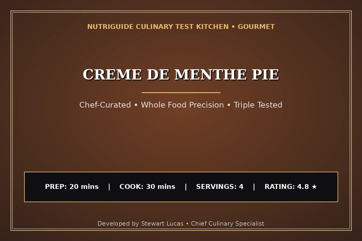 Creme De Menthe Pie