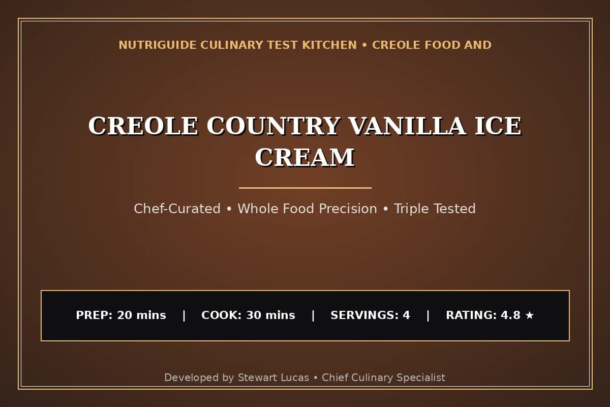 Creole Country Vanilla Ice Cream