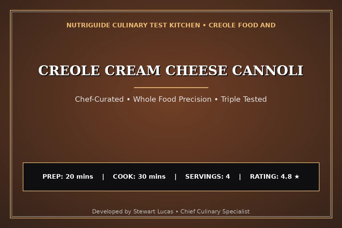 Creole Cream Cheese Cannoli