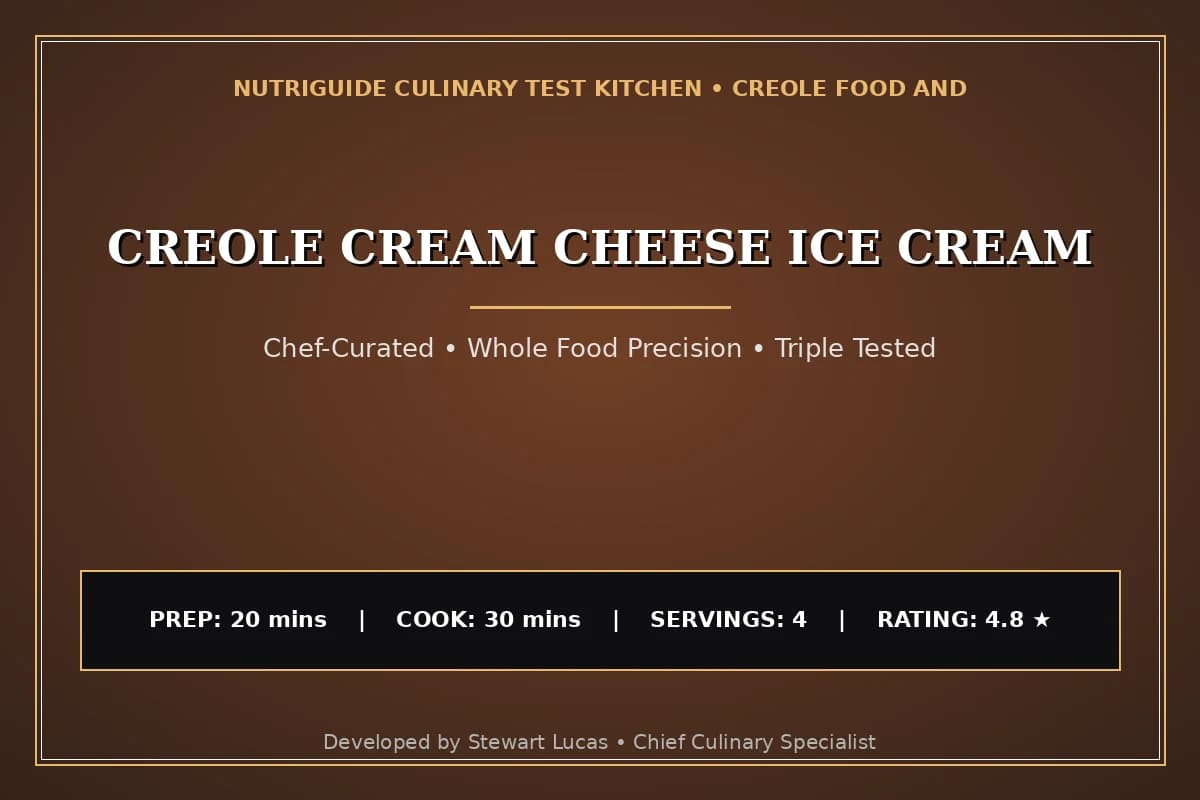 Creole Cream Cheese Ice Cream