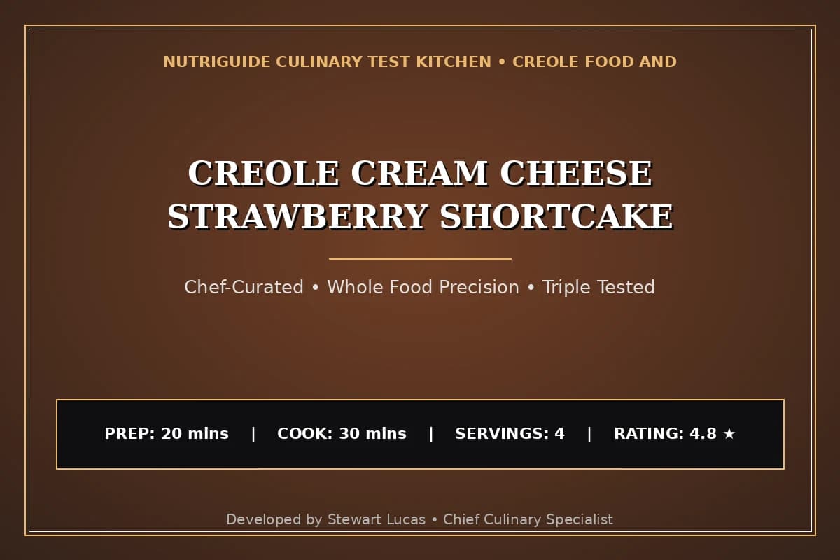 Creole Cream Cheese Strawberry Shortcake