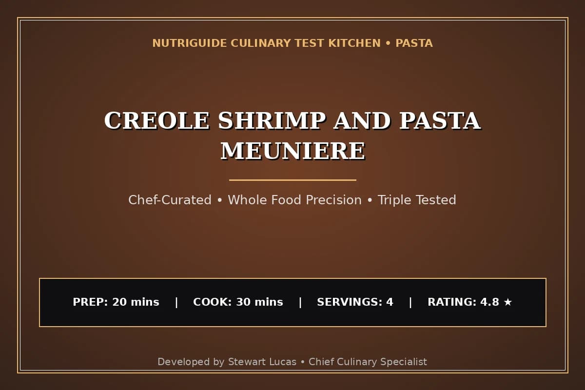 Creole Shrimp And Pasta Meuniere