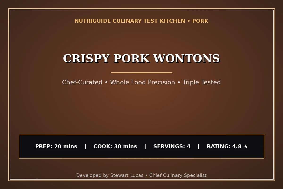 Crispy Pork Wontons