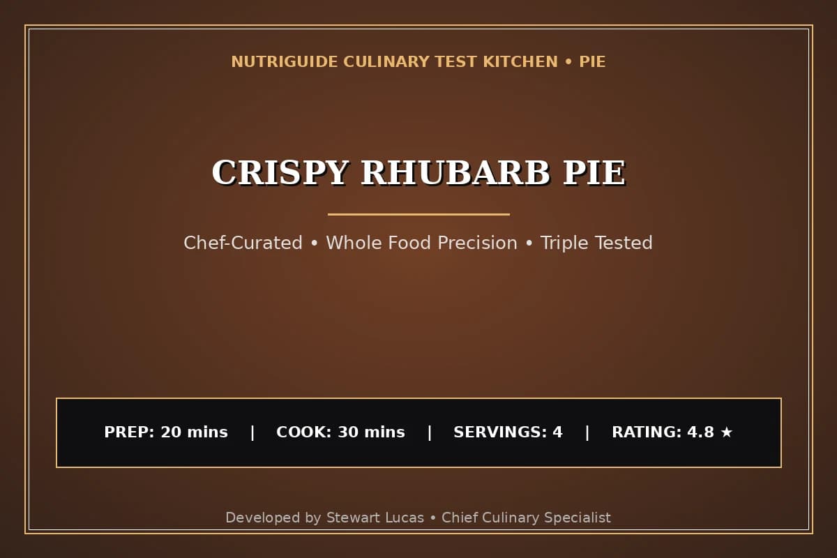 Crispy Rhubarb Pie