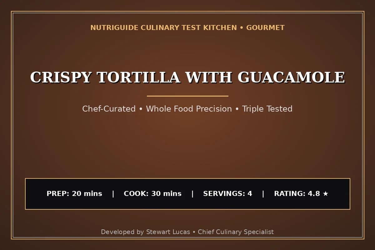 Crispy Tortilla With Guacamole