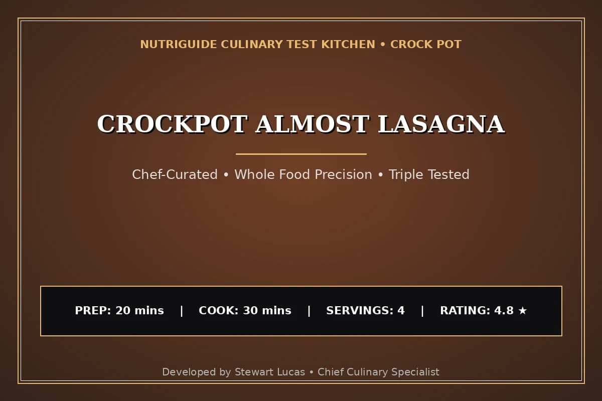 Crockpot Almost Lasagna