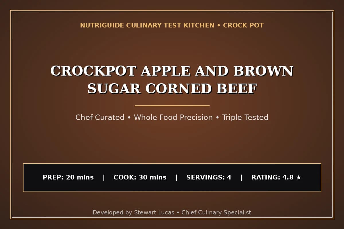 Crockpot Apple And Brown Sugar Corned Beef
