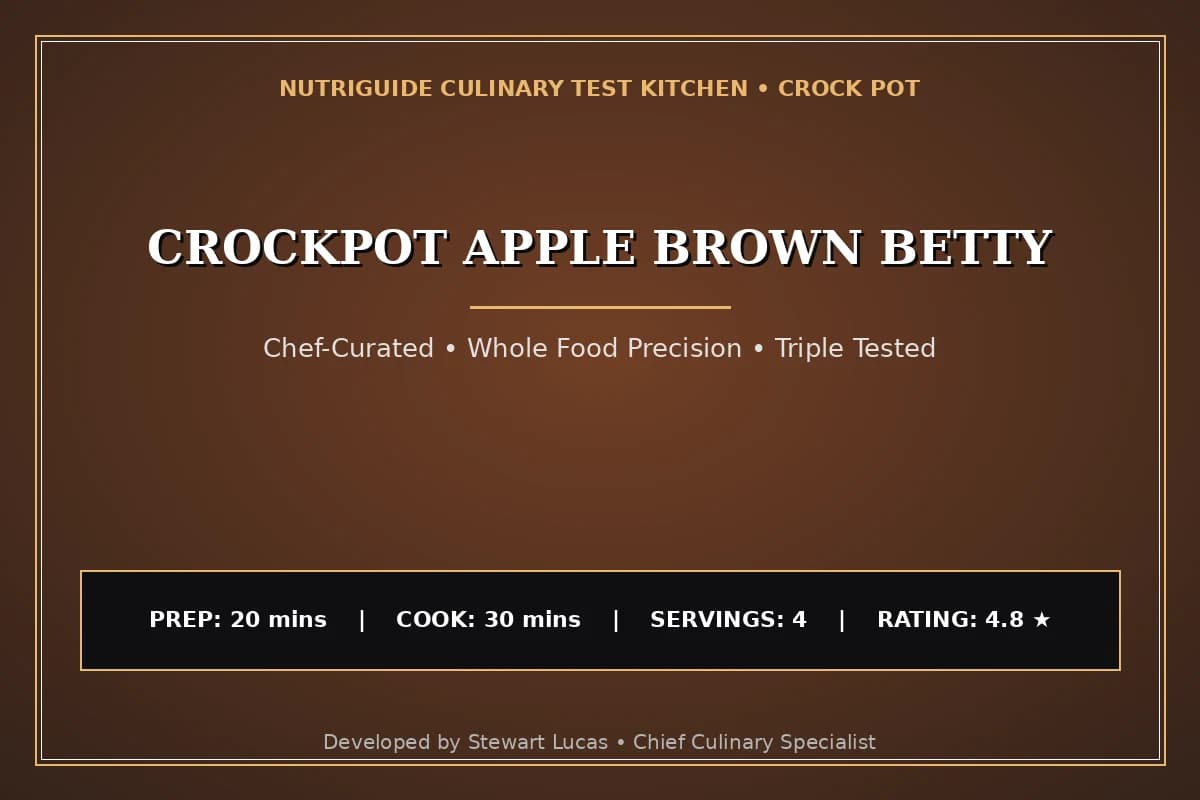Crockpot Apple Brown Betty