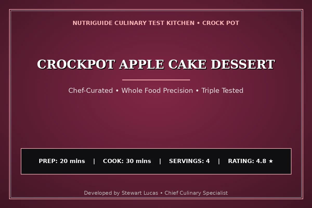Crockpot Apple Cake Dessert