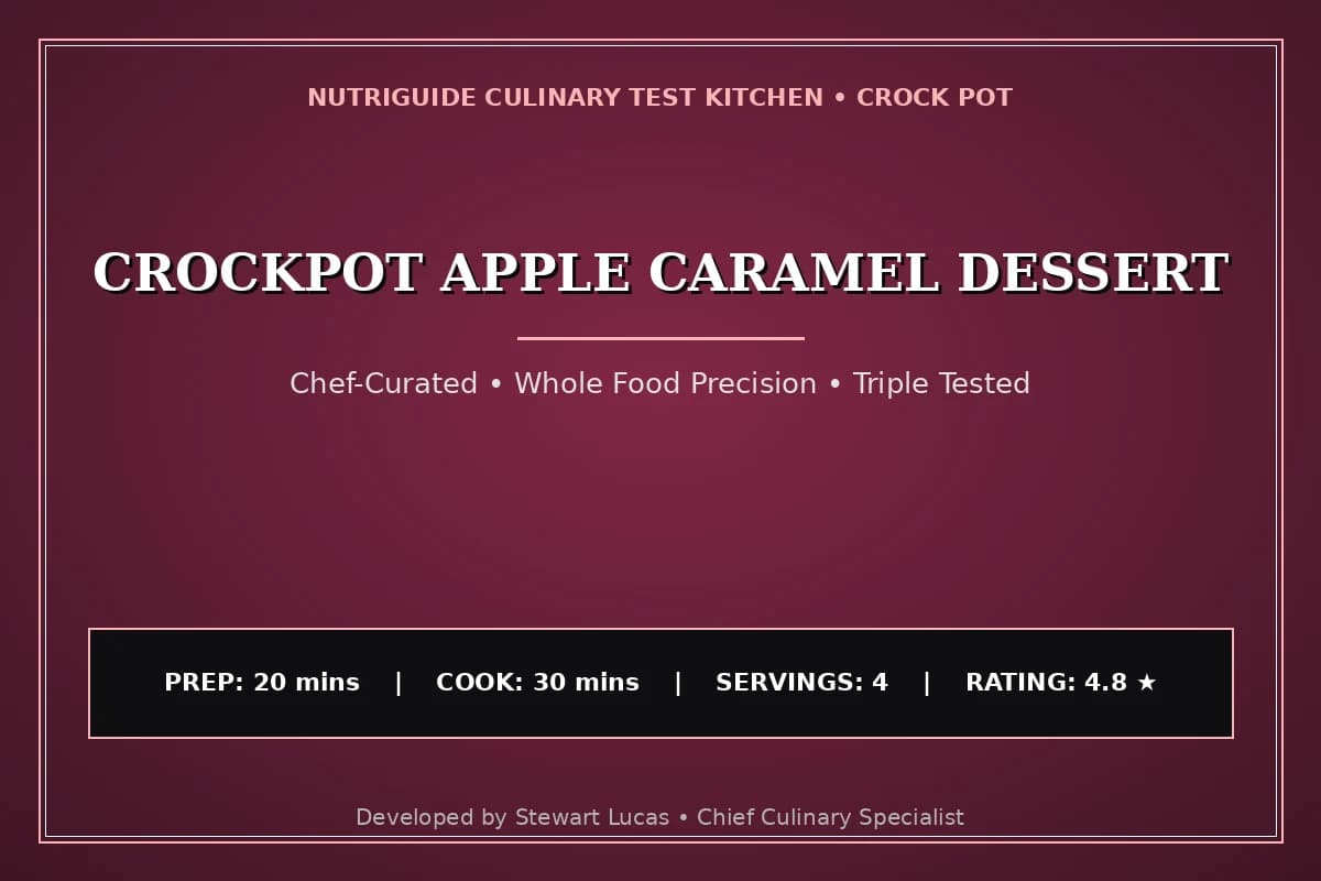 Crockpot Apple Caramel Dessert